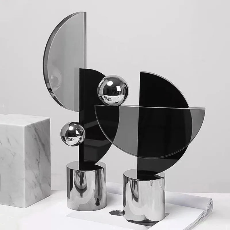 Transparent Geometric Ornaments for Luxury Home Decor.