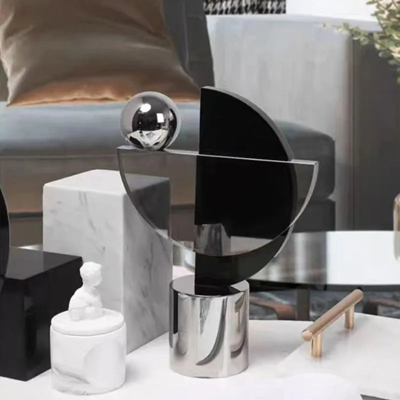 Transparent Geometric Ornaments for Luxury Home Decor.