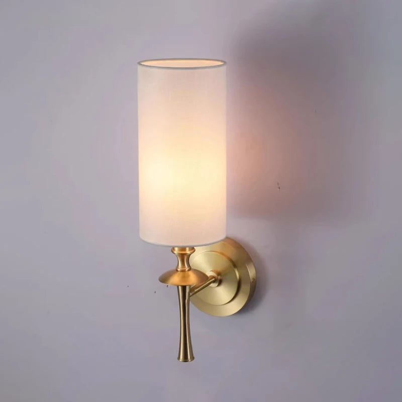 Brass Retro Wall Lamp for Corridor, Staircase, Living Room, TV Wall, and Bedside.
